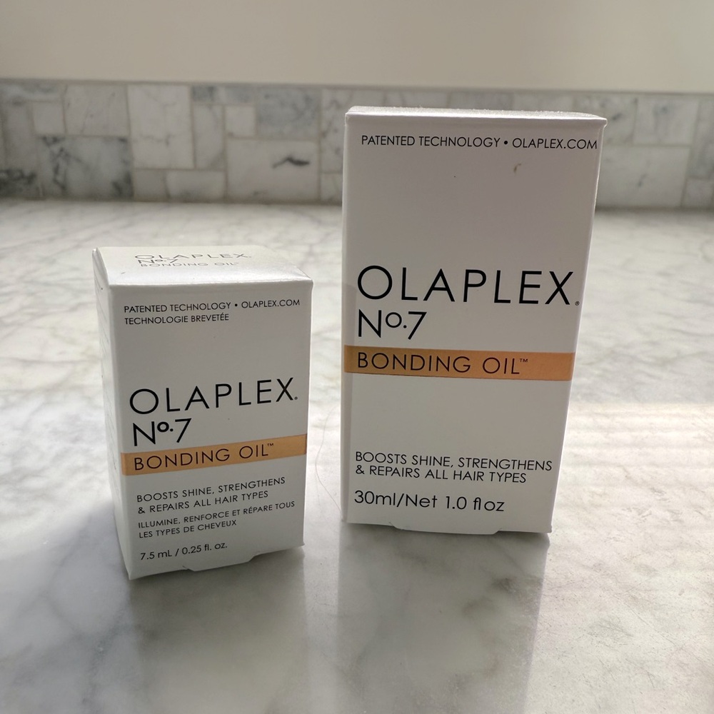 OLAPLEX No.7 Bonding Oil, 1 Fl. Oz. AND .25 Fl. Oz.